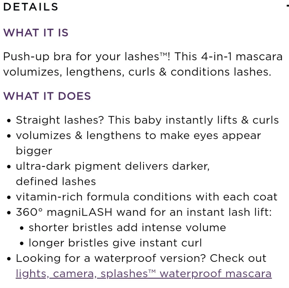 🆕 Lights, Lashes, Camera 4 in 1 Mascara
